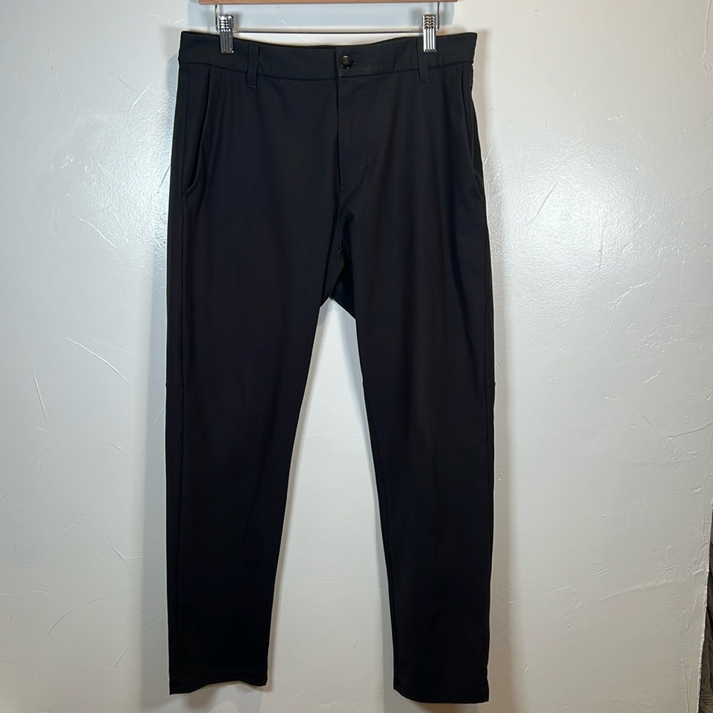 Lululemon Men’s Commission Pants Size 32 Black Athletic Travel Comfort Leisure